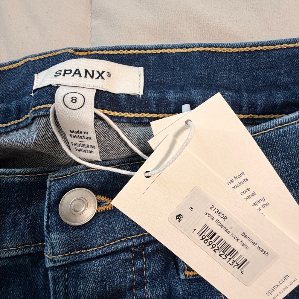 SPANX Dark Blue Denim Jeans - Picture 3 of 8